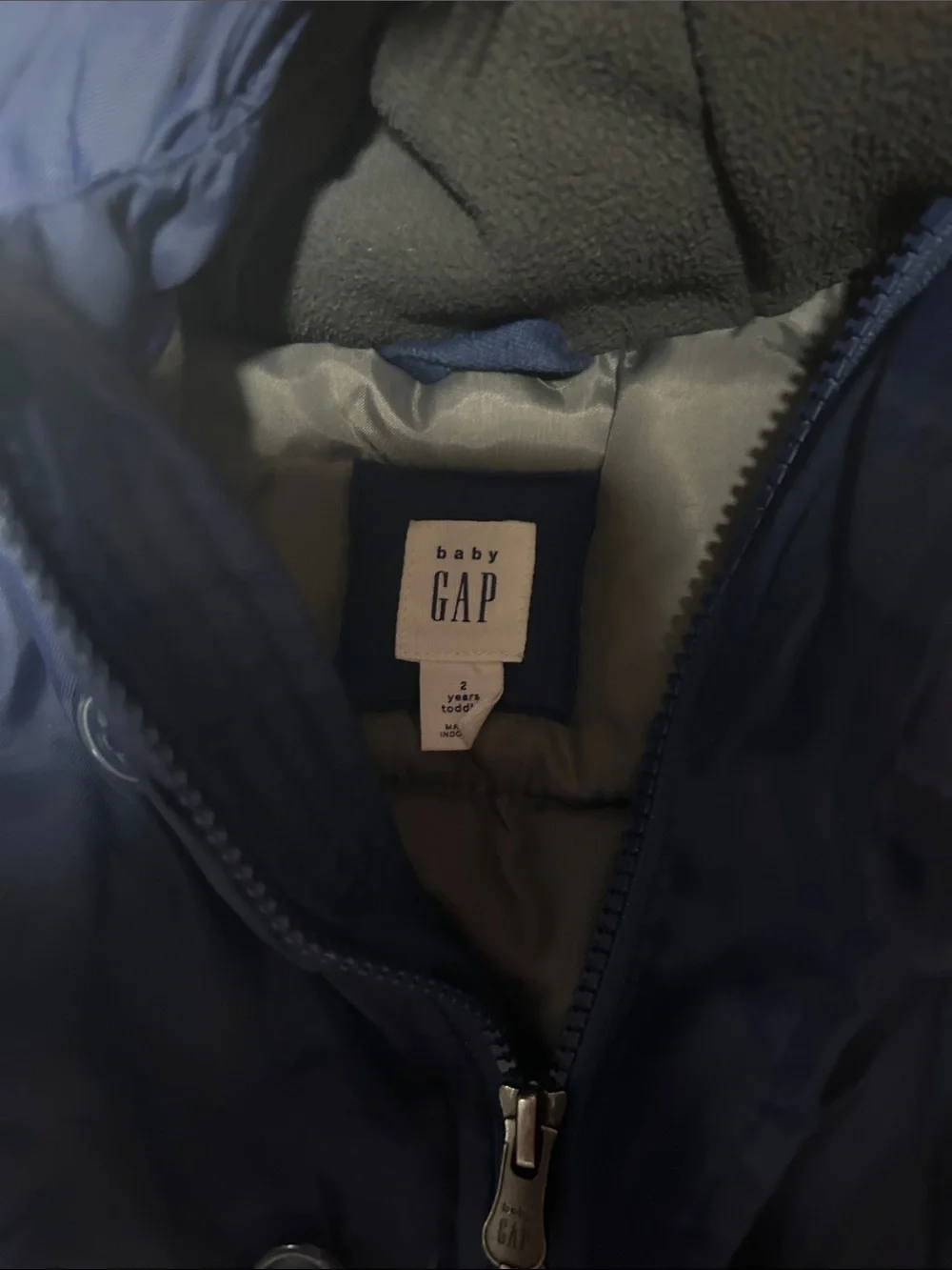 GAP navy hooded